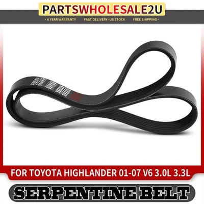 Cinturón Serpentine 41.02" para Toyota Highlander 2001-2007 V6 3.0L 3.3L 9936621040 Foto 1 de 4