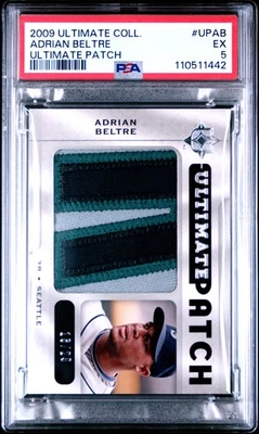 2009 Ultimate Collection Ultimate Patch #UPAB Adrian Beltre Ultimate Patch PSA 5 - Image 1 of 2