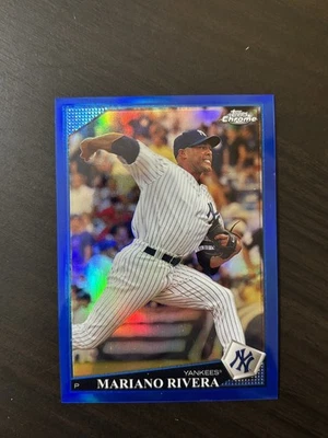 Mariano Rivera 2009 Topps Chrome Blue Refractor /199 #17 SP New York Yankees HOF - Image 1 of 2