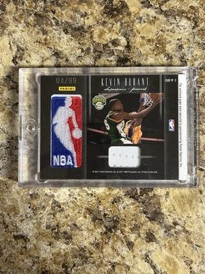 2011 Black Box Kevin Durant Shawn Kemp DUAL NBA LOGOMAN /99 RARE  - Image 1 of 2