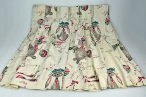 Vintage MCM Kinder Vorhang Volant 60" x 32" Kaninchen Häschen Maus Holt Howard inspiriert - Bild 1 von 7