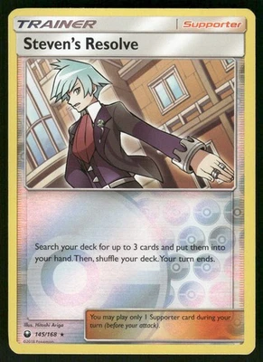 2018 Moderately Played Pokemon Steven's Resolve 145/168 Celestial Storm - Image 1 of 3