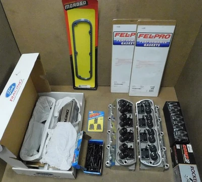 AFR 1388 Renegade Cyl Head Kit, 2.02/1.60,58CC, CNC'd, VC, Gskts, Rockers, Bolts - Image 1 of 4