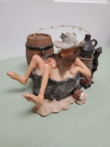Figurina vintage Hillbilly Hot Tubbin, collezione Hillbilly Holler, Moonshiner - Foto 1 di 13