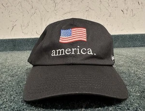 America. Cap Adjustable Black Tpusa Baseball Casual New - Picture 1 of 6