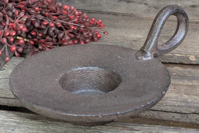 ❤️TOPP  Massiver Kerzenleuchter Teelichthalter Gusseisen / Metall Kerze braun ❤️ - Bild 1 von 3