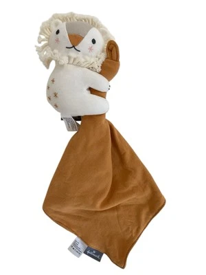 Manta de seguridad Hallmark White Lion Brown Lovey de felpa safari Foto 1 de 4