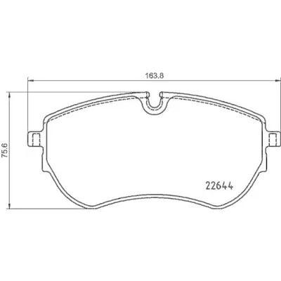 Kit Pastiglie Freno Freno A Disco Hella 8DB 355 037-731 per VW Assale Anteriore - Immagine 1 di 2