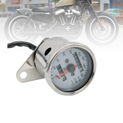 Velocímetro LED universal para moto 0-160KMH 12V con indicadores Foto 1 de 4