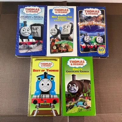 Thomas & Friends 5 VHS Tapes Lot - Best of Thomas, Percy’s Chocolate, Tested - Image 1 of 4