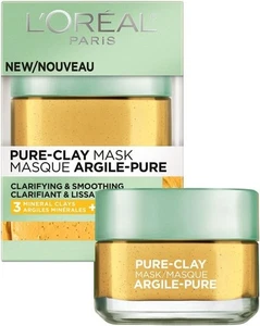 L'Oreal Paris Pure Clay Mask Clarify & Smooth 1.7oz / 48g Face Skincare - Picture 1 of 5