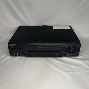 Sony SLV-N51 VCR 4 Head Hi-Fi Stereo VHS Player Recorder No Remote TESTED - Foto 1 di 10