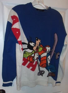 DE COLECCIÓN 1990 DISNEY ORIGINAL ESQUÍ GOOFY SUÉTER TALLA L - Imagen 1 de 8