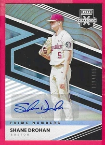 2020 Elite Prime Numbers Shane Drohan Holo Autograph 112/195 card #155 - Picture 1 of 5