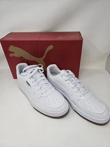 NEW PUMA Caven 2.0 White Gold Sneakers Gum Soles Men's Size 13 - Picture 1 of 7