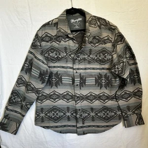 Wrangler Retro Premium Mens Aztec Pearl Snap Jacket XL - Bild 1 von 7