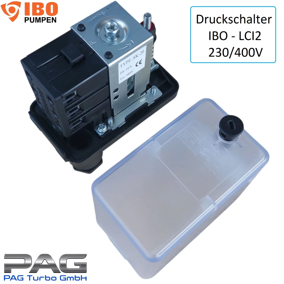 IBO/DAMBAT 230V/400V Druckschalter für Pumpen Hauswasserwerk Druckwächter mit Druckkessel