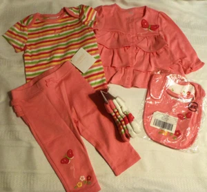 Gymboree Brand New Baby Butterflies 6-12 Month Socks Pants Bodysuit Bib Set NWT - Picture 1 of 5