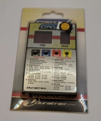 Duratrax Onyx ECS Program Card DTXM1352 - Image 1 of 2