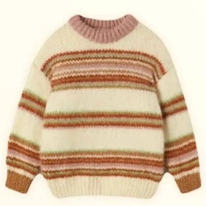 NWT!! Zara Kids Cream Multi-Striped Knit Sweater 4-5 Years (110cm) - Picture 1 of 9
