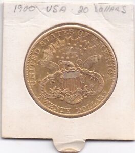 United States, Liberty Head, $20, Double Eagle, 1900, U.S.  EF