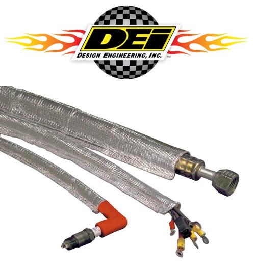 DEI 010403 Heat Sheath Aluminized Sleeving 3/4" x 3' Spark Plug Wires Wiring - Image 1 of 1