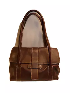 Bolso de mano para mujer Loro Piana de cuero marrón, multicompartimento - Imagen 1 de 12