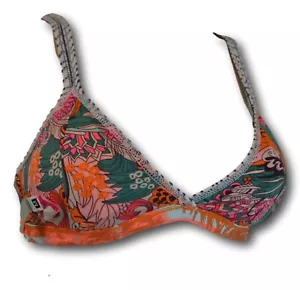 Maaji Reversible Bikini Top Swim with Sexy Racerback Mesh Back Size: M NWT - Picture 1 of 4