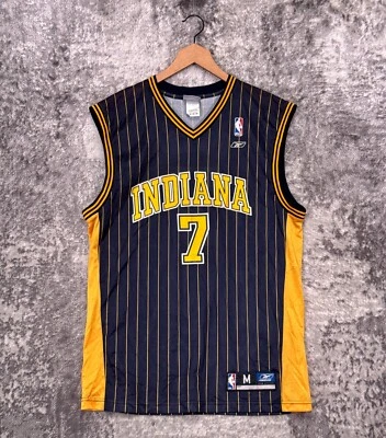 Camiseta Vintage Indiana Pacers Masculina Média Jermaine O'Neal 7 Malice At The Palace - Imagem 1 de 4
