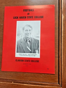 1974 LOCK HAVEN STATE vs CLARION STATE Football Program Oct 5 ROBERT WELLER - Picture 1 of 5