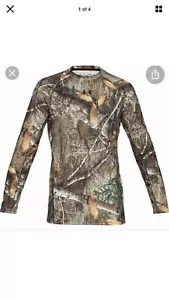 Under Armour men's Mid Season Reactor Base Crew Hunting Shirt Sz Medium MSRP $65 - Picture 1 of 4