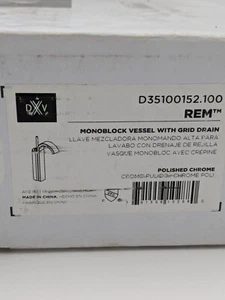 Grifo de baño DXV REM con rejilla de drenaje D35100152.100 cromo pulido - Imagen 1 de 11