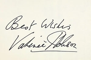 VALERIE HOBSON Autógrafo Firmado 4"x6" TARJETA ÍNDICE Q Aviones Novia de Frankenstein - Imagen 1 de 6