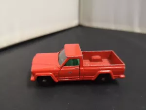 P658-MATCHBOX LESNEY No71B JEEP GLADIATOR PICKUP TRUCK WITH GREEN INTERIOR - Picture 1 of 6