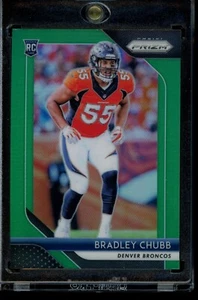 2018 Panini Prizm Prizm Green Bradley Chubb  204 Rookie RC - Picture 1 of 2