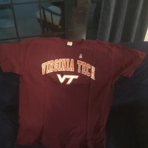 Virginia Tech Hokies Short Sleeved T Shirt New w/o Tags Adult Large Free Ship - Picture 1 of 5