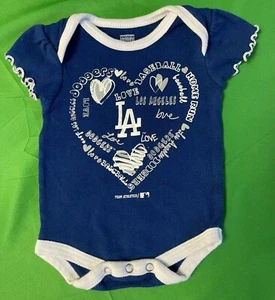 MLB Los Angeles Dodgers Bodysuit/Vest Girls' Newborn 0-3 months - Picture 1 of 3