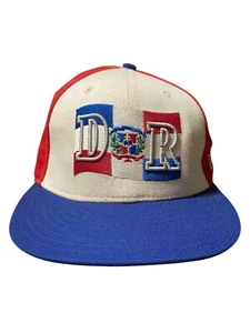 Vintage DOMINICAN REPUBLIC WBC NEW ERA 59FIFTY Fitted Hat Cap Size 7 1/2 2000s - Picture 1 of 7