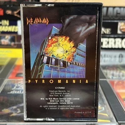 Def Leppard Pyromania 1983 Cassette Tested British Heavy Metal Hard Rock Club Ed - Image 1 of 4