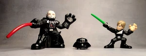 GALACTIC HEROES Figure Lot ~ STAR WARS Wave 13 / Luke Skywalker & Darth Vader - Picture 1 of 4
