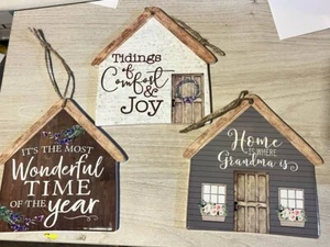 decorazione casa da appendere home casina in ceramica 15x15 con scritta - Imagen 1 de 14