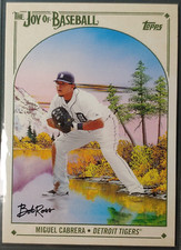2023 Topps X Bob Ross The Joy Of Baseball - Miguel Cabrera - Detroit Tigers