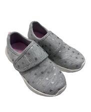Carter's Lorena Toddler Girls' Gray Hearts Sneakers Shoes Size 10 $36