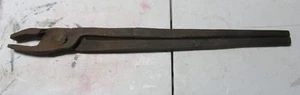 antique blacksmith tongs hand forged  17" long farm tools - Picture 1 of 2