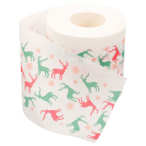  Santa Claus Toilet Paper Colored Tissue Christmas Deer Pure Wood Pulp