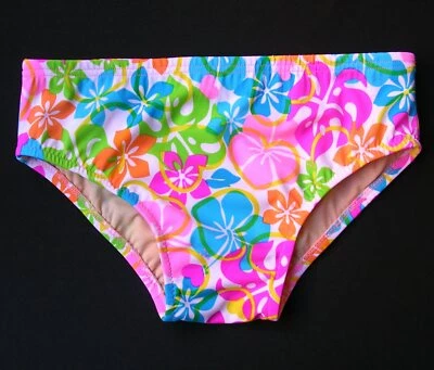 Купальник мужской плавательный короткий обычный или с низкой талией с белым цветочным принтом мауи - Изображение 1 из 4