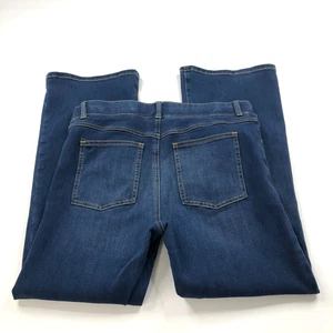 Betabrand Bootcut M S-Petite (passt 32W 27L) Mid Rise Denim Jeans blau NEUWERTIG - Bild 1 von 9