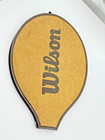 Vintage Wilson Tennis Racket Cover Case Zip Protective Sleeve Brown 1970s 1980s