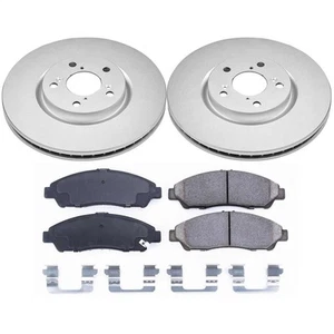 PowerStop CRK5370 Front Disc Brake Kit Rotors Pads for 2007-13 MDX / 09-15 Pilot - Foto 1 di 1