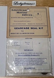 AMERICAN MARINE DRIVES GEARCASE SEAL KIT #3048 Replaces Mercury 26-71140-A1 3.5h - Picture 1 of 4